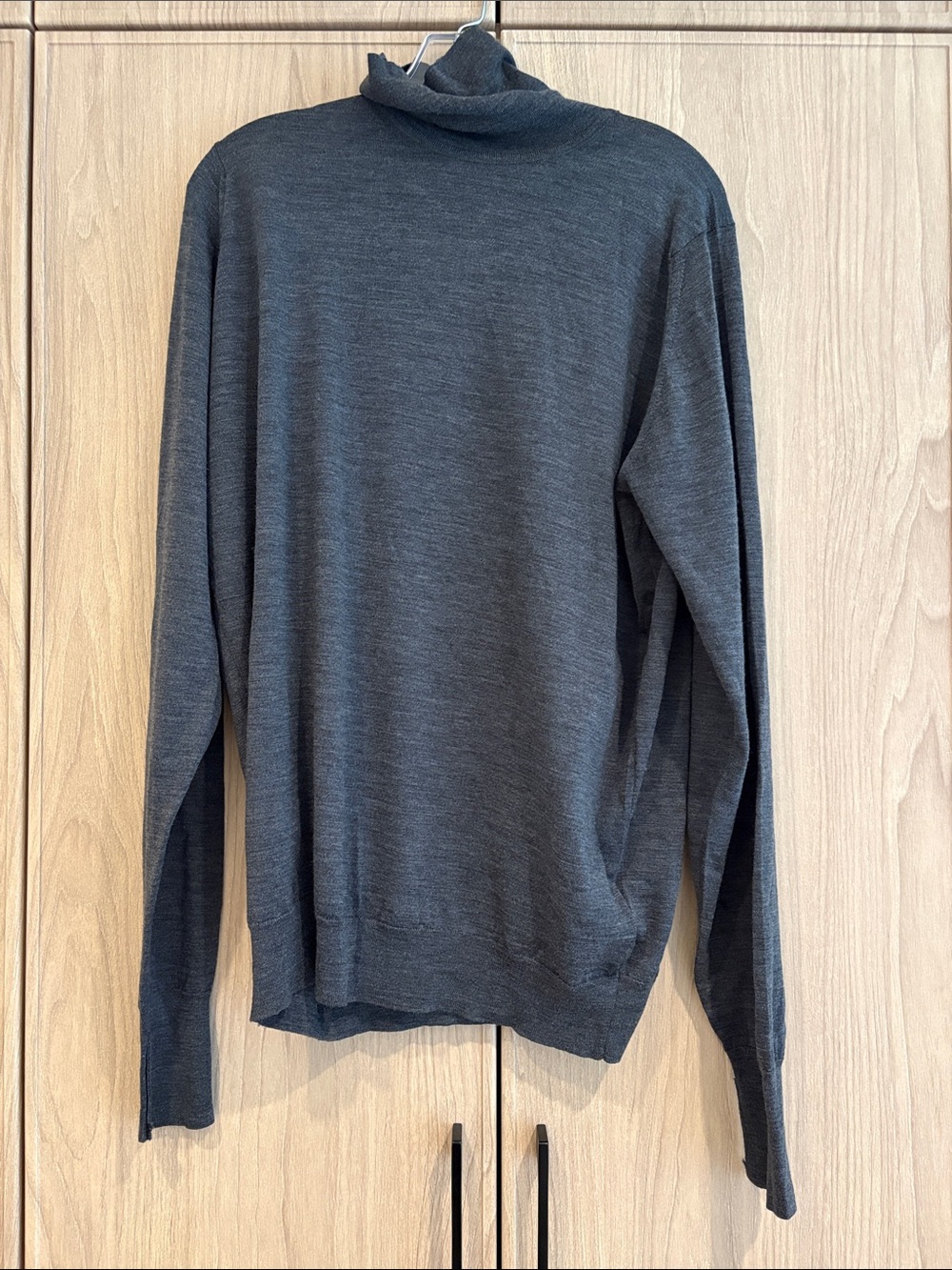 John Smedley Dark Charcoal Turtleneck Sweater
